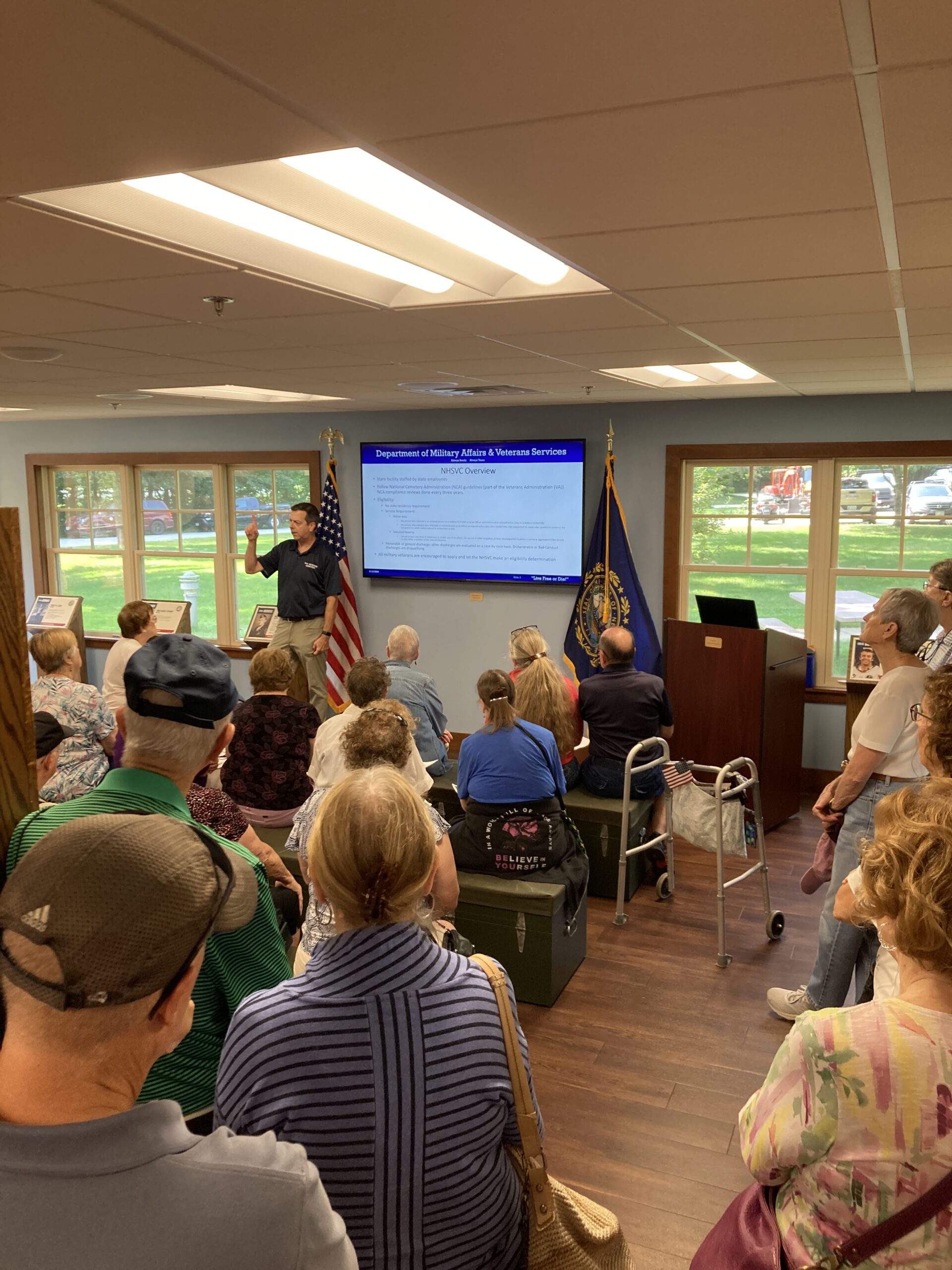 School visit at NHSVC Veterans Heritage Learning Center